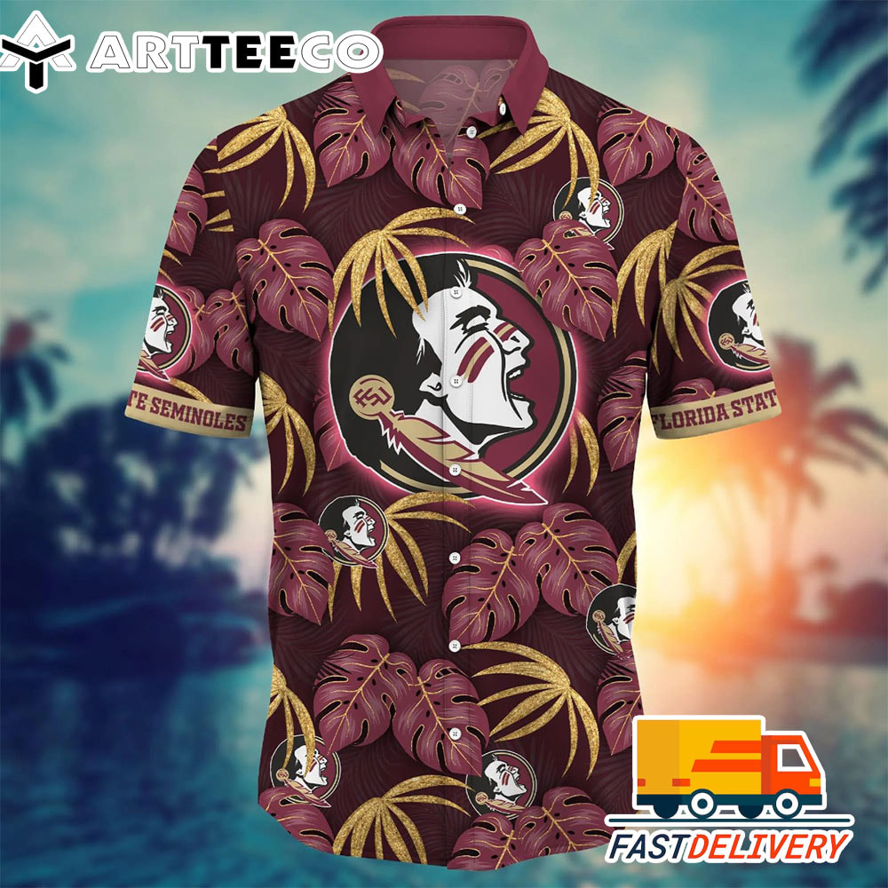 NCAA Florida State Seminoles Hawaiian Shirt Tropical Gift For Fans Football Lover