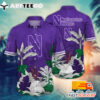 NCAA Northwestern Wildcats Hawaiian Shirt Tropical Tree Gift For Fans Football Lover