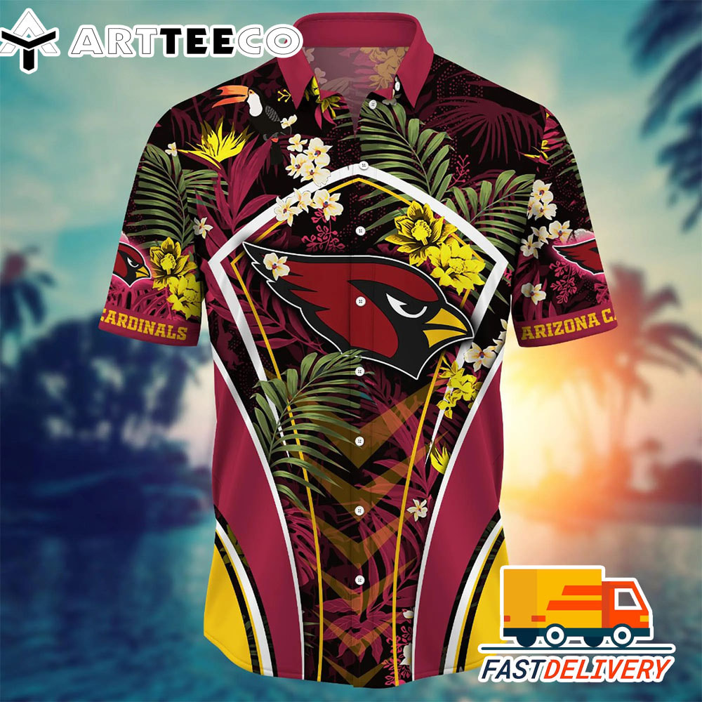 NFL Arizona Cardinals Hawaiian Shirt Starry Nights Gift For Fans Football Lover