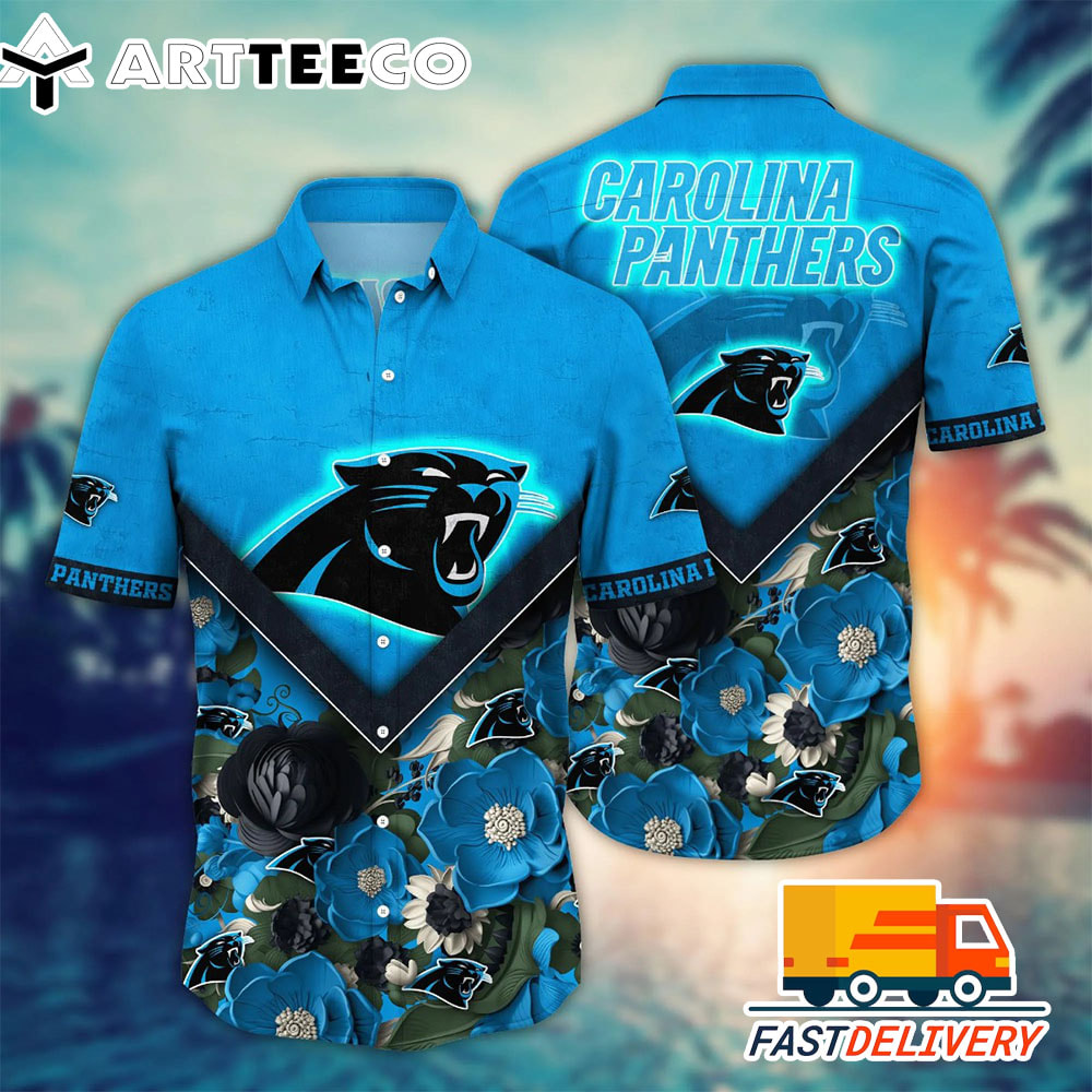 NFL Carolina Panthers Hawaiian Shirt Style Cool Gift For Fans Football Lover