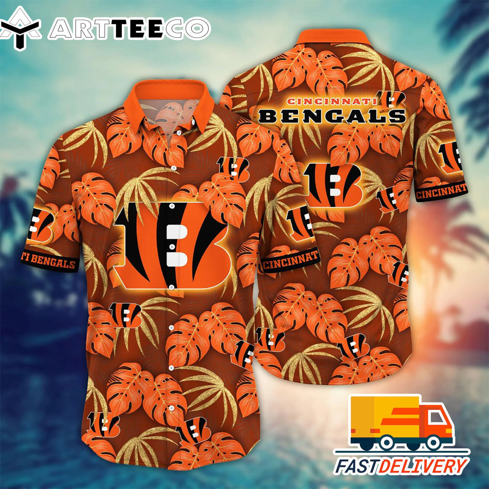 NFL Cincinnati Bengals Hawaiian Shirt Style Tropical Gift For Fans Football Lover