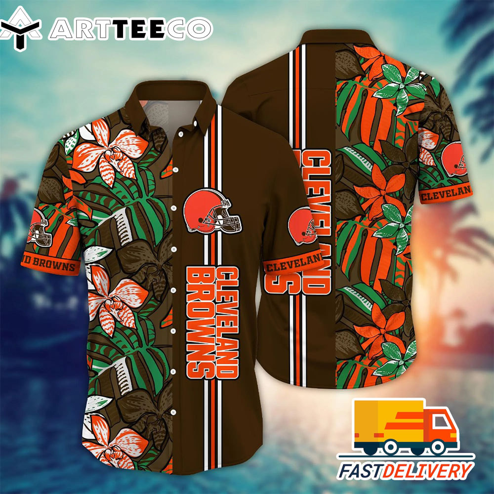 NFL Cleveland Browns Hawaiian Shirt Style 4 Gift For Fans Football Lover