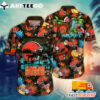 NFL Cleveland Browns Hawaiian Shirt Tropical Fruit Gift For Fans Football Lover