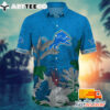 NFL Detroit Lions Hawaiian Shirt Style Tropical Tree Gift For Fans Football Lover