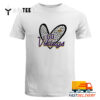 NFL Go Minnesota Vikings Heart Fitted Leopard 2024 Logo T Shirt Gift For Football Fans 1