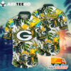 NFL Green Bay Packers Hawaiian Shirt Bird Tropical Gift For Fans Football Lover