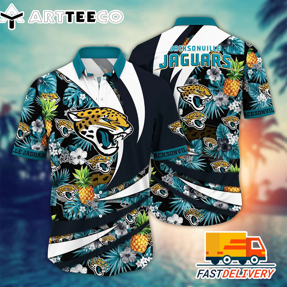 NFL Jacksonville Jaguars Hawaiian Shirt Pineapple Gift For Fans Football Lover