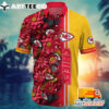 NFL Kansas City Chiefs Hawaiian Shirt Graphic Flower Gift For Fans Football Lover