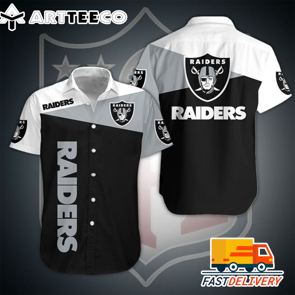 NFL Las Vegas Raiders Hawaiian Shirt Gift For Fans Football Lover