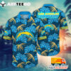 NFL Los Angeles Chargers Hawaiian Shirt Tropical Gift For Fans Football Lover