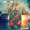 NFL New Orleans Saints Hawaiian Shirt Graphic Flamingo Gift For Fans Football Lover