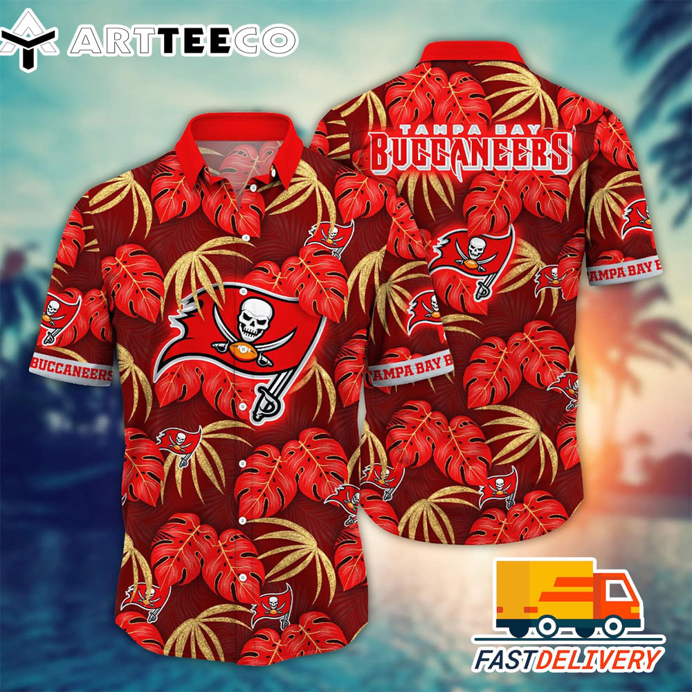 NFL Tampa Bay Buccaneers Hawaiian Shirt Tropical Gift For Fans Football Lover