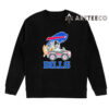 NFL The Bluey Characters Driving Car Buffalo Bills Shirt Gift For Football Fans 2