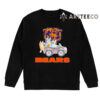 NFL The Bluey Characters Driving Car Chicago Bears Shirt Gift For Football Fans 2