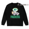 NFL The Bluey Characters Driving Car Green Bay Packers Shirt Gift For Football Fans 2