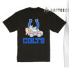 NFL The Bluey Characters Driving Car Indianapolis Colts Shirt Gift For Football Fans 1