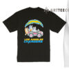 NFL The Bluey Characters Driving Car Los Angeles Chargers Shirt Gift For Football Fans 1