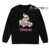 NFL The Bluey Characters Driving Car Minnesota Vikings Shirt Gift For Football Fans 2