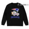 NFL The Bluey Characters Driving Car New England Patriots Shirt Gift For Football Fans 2