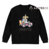 NFL The Bluey Characters Driving Car New Orleans Saints Shirt Gift For Football Fans 2