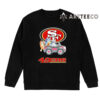 NFL The Bluey Characters Driving Car San Francisco 49ers Shirt Gift For Football Fans 2