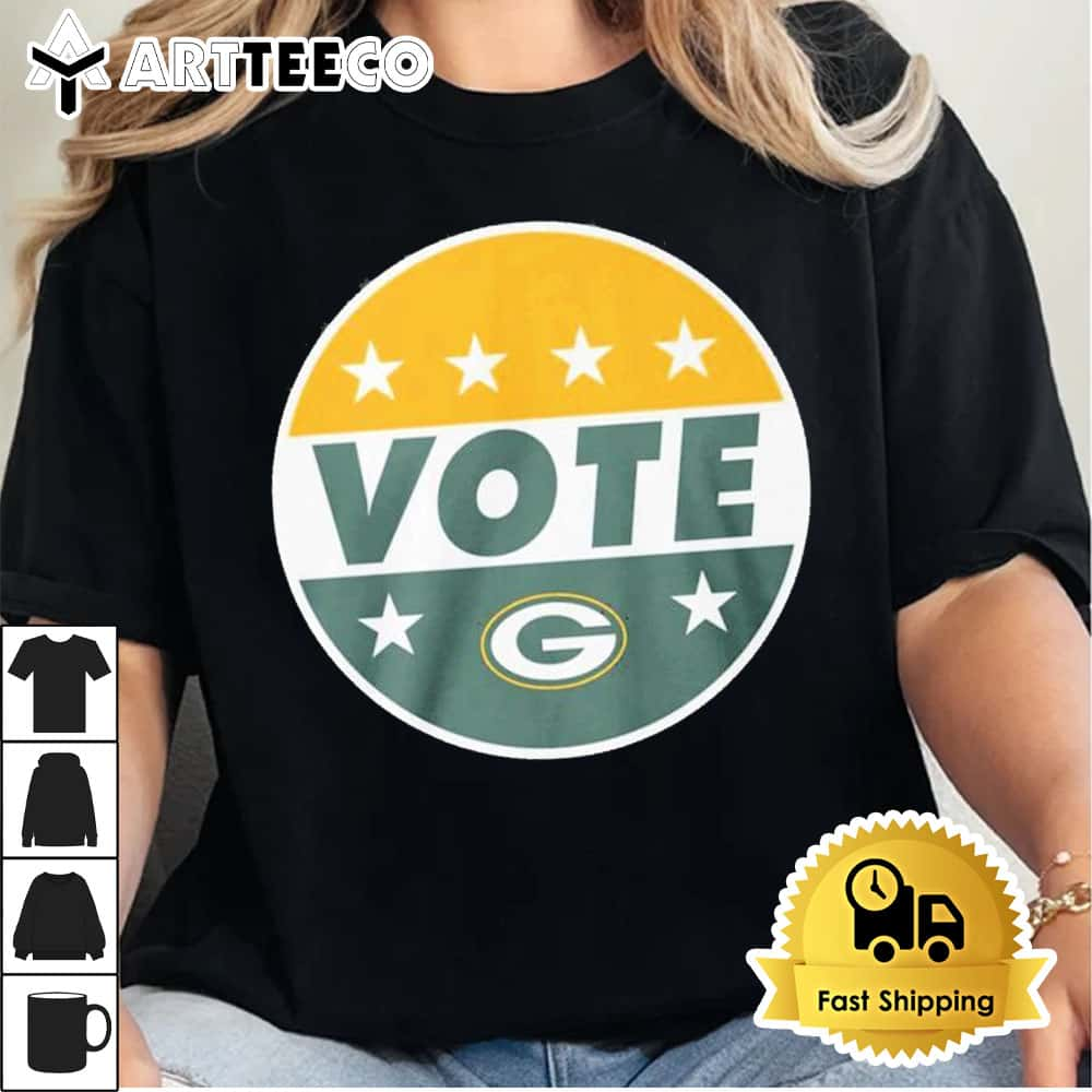 NFL Vote Green Bay Packers Football Shirt Retro Tee Trending1