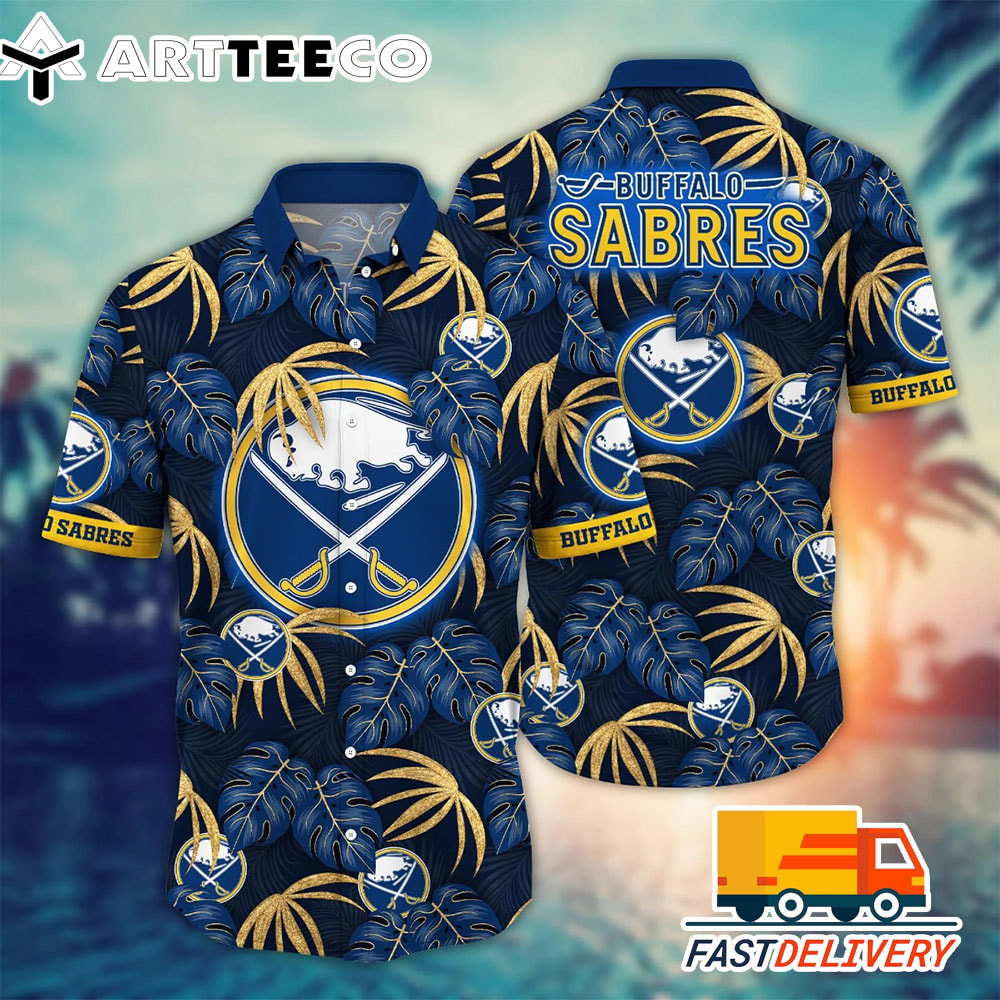 NHL Buffalo Sabres Hawaiian Shirt Leaf Gift For Fans Football Lover