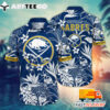 NHL Buffalo Sabres Hawaiian Shirt Tropical Flower Gift For Fans Football Lover