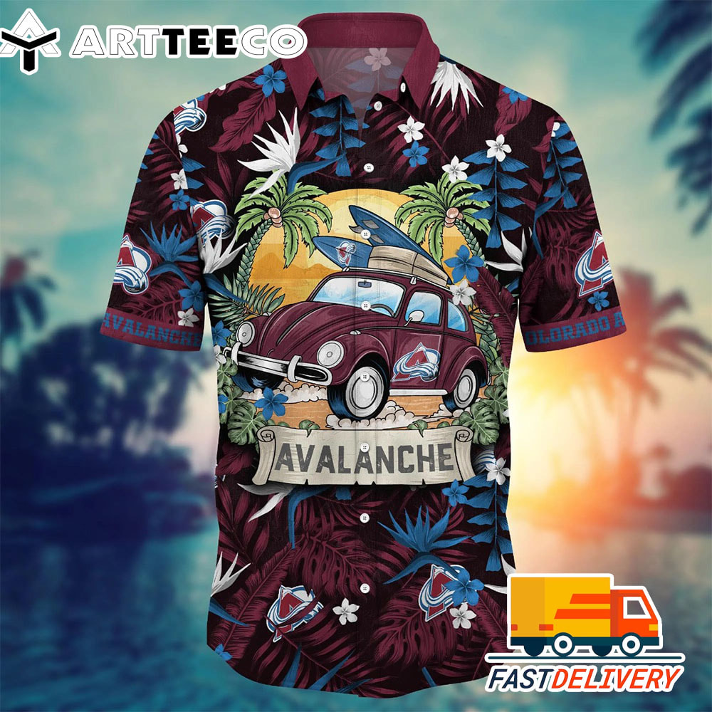 NHL Colorado Avalanche Hawaiian Shirt Vacation Gift For Fans Football Lover