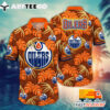 NHL Edmonton Oilers Hawaiian Shirt Leaf Gift For Fans Football Lover