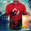 NHL New Jersey Devils Hawaiian Shirt Tropical Tree Gift For Fans Football Lover