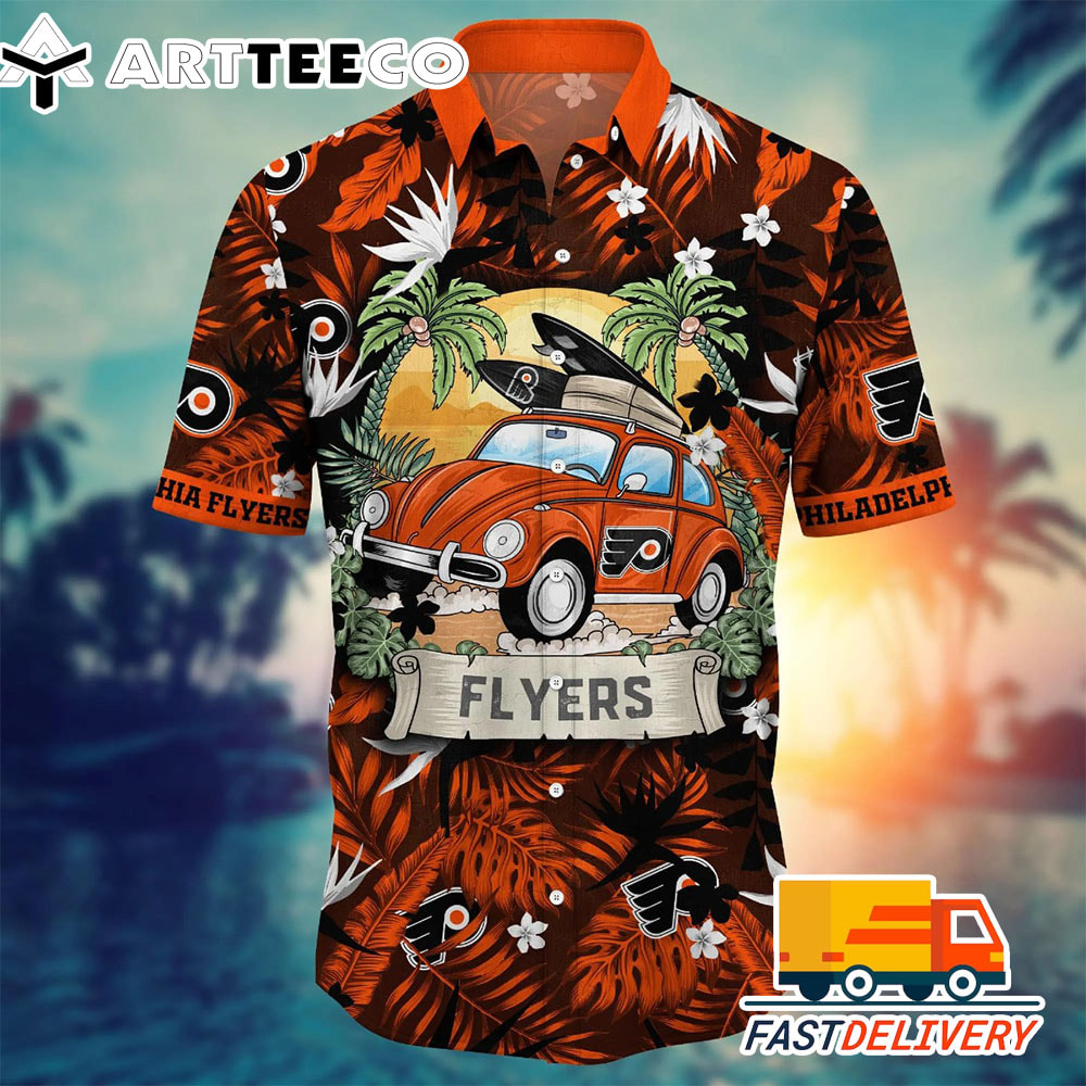 NHL Philadelphia Flyers Hawaiian Shirt Vacation Gift For Fans Football Lover