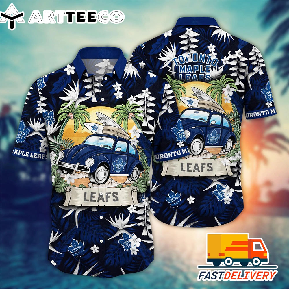 NHL Toronto Maple Leaf Hawaiian Shirt Vacation Gift For Fans Football Lover