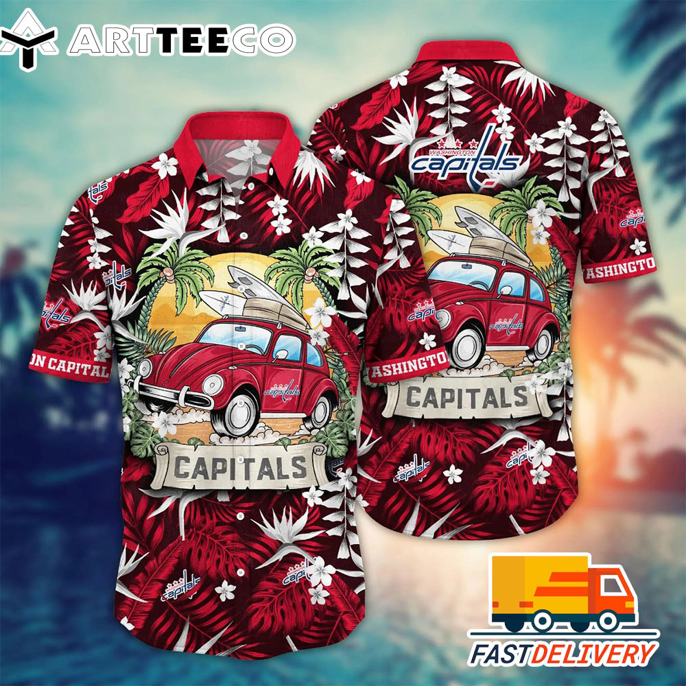 NHL Washington Capitals Hawaiian Shirt Vacation Gift For Fans Football Lover