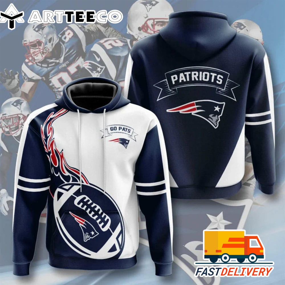 New England Patriots Style Flame Ball 3D Shirt Unique gifts For Fans All Over Print