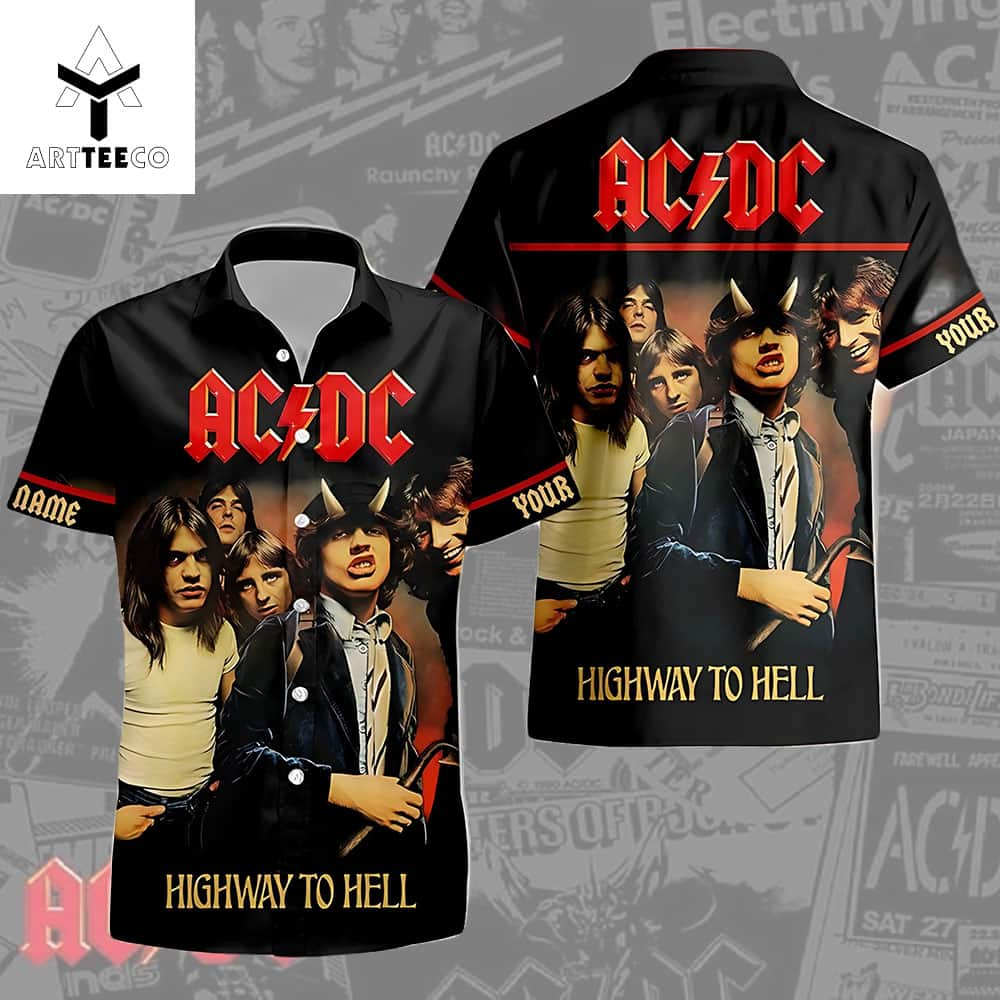 Personalized Ac Dc Highway To Hell Tropical Hawaiian Shirt