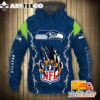 Seattle Seahawks Style Monster Claws 3D Shirt Unique gifts For Fans All Over Print