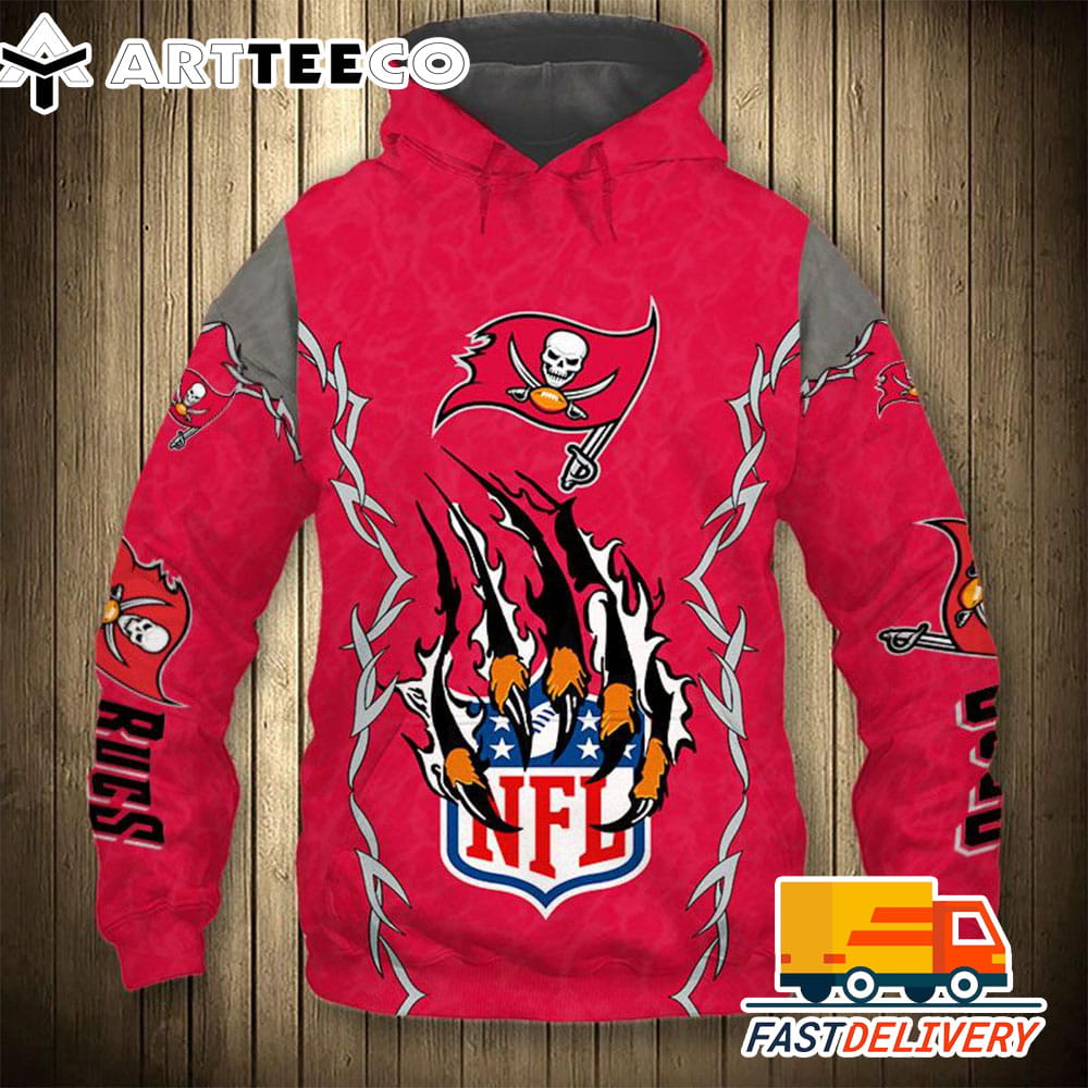 Tampa Bay Buccaneers Style Monster Claws 3D Shirt Unique gifts For Fans All Over Print