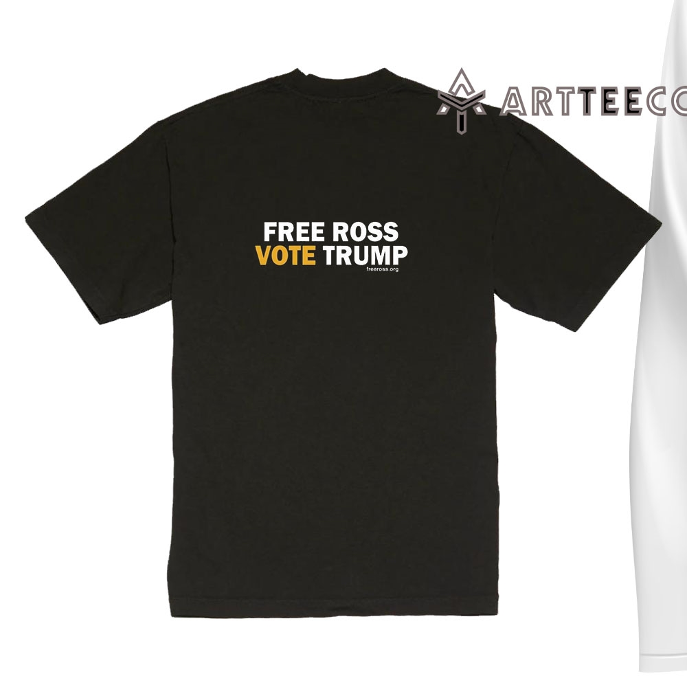 Free Ross Vote TrumpT Shirt Vintate Retro Trending Tee 1