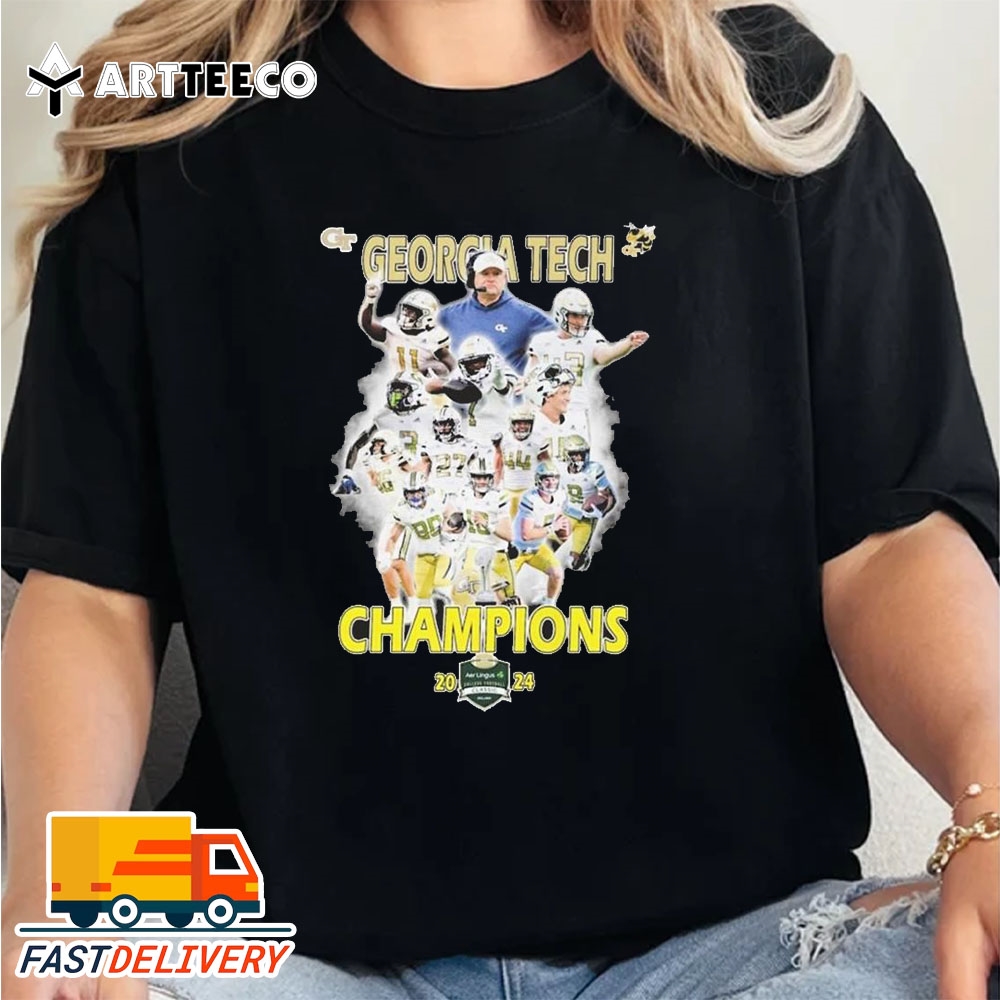 Georgia Tech Champions 2024 2024 AER Lingus College Football Champions Retro T Shirt Trending Shirt 2024