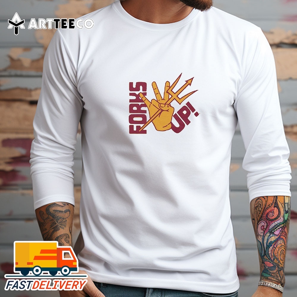 NEW Arizona State Forks Up 2024 Vintage T Shirt Treding