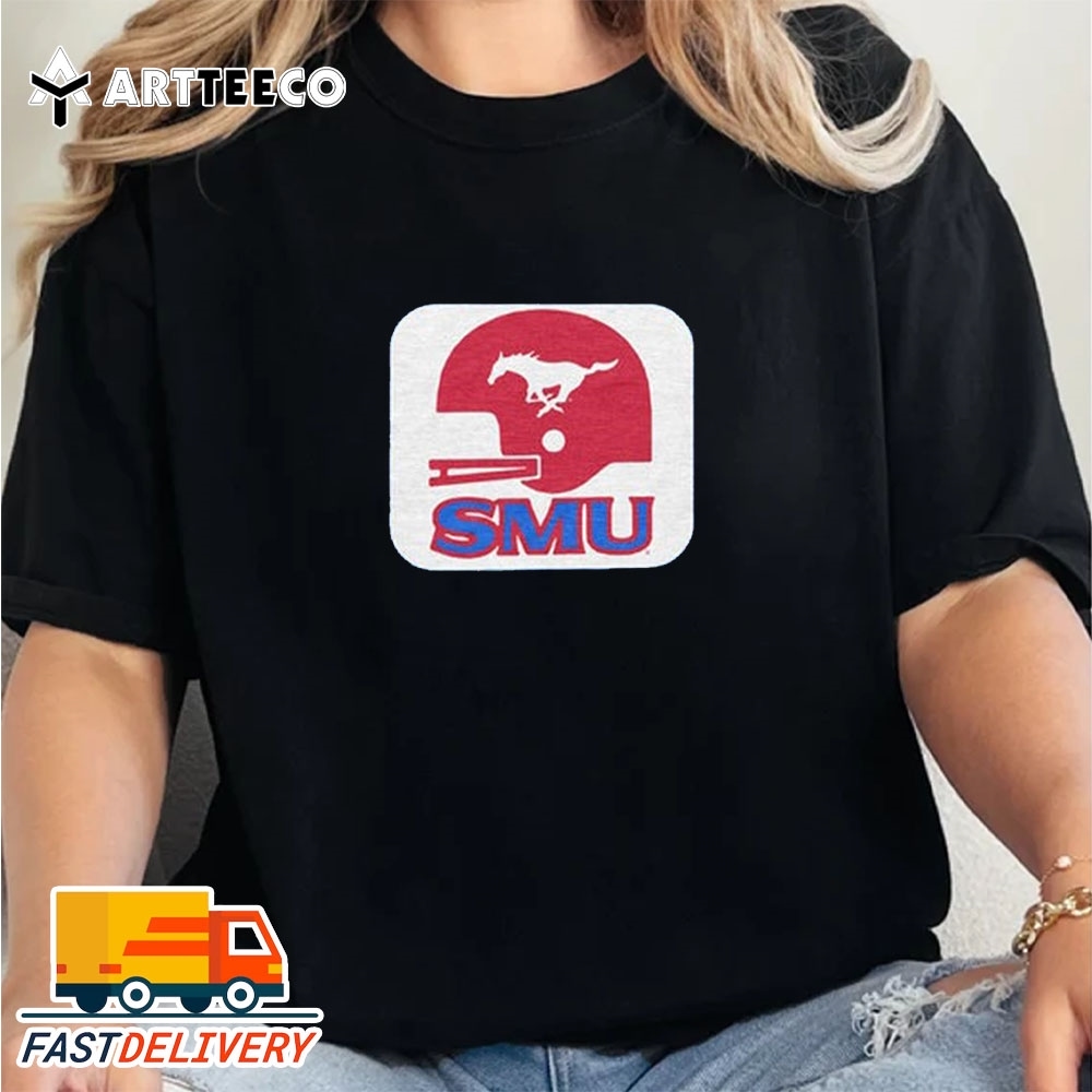 NEW SMU Mustangs Football 2024 Vintage T Shirt Treding