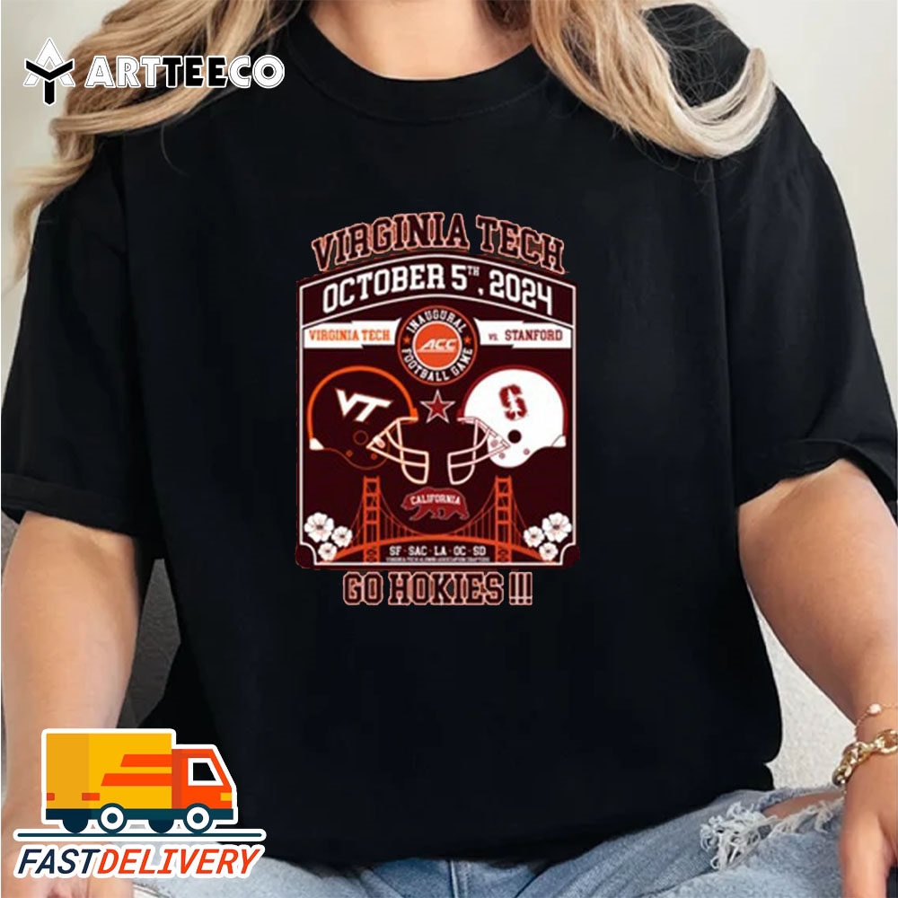 Virginia Tech Vs Stanford Football October 5th 2024 Acc Game Day Go Hokies Retro T Shirt Trending Shirt 2024