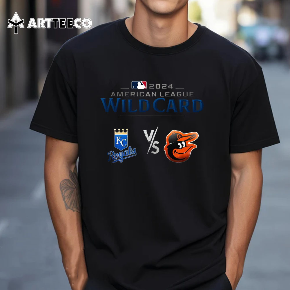 2024 American League Wild Card Kansas City Royals Vs Baltimore Orioles Logo Unisex Vintage T Shirt