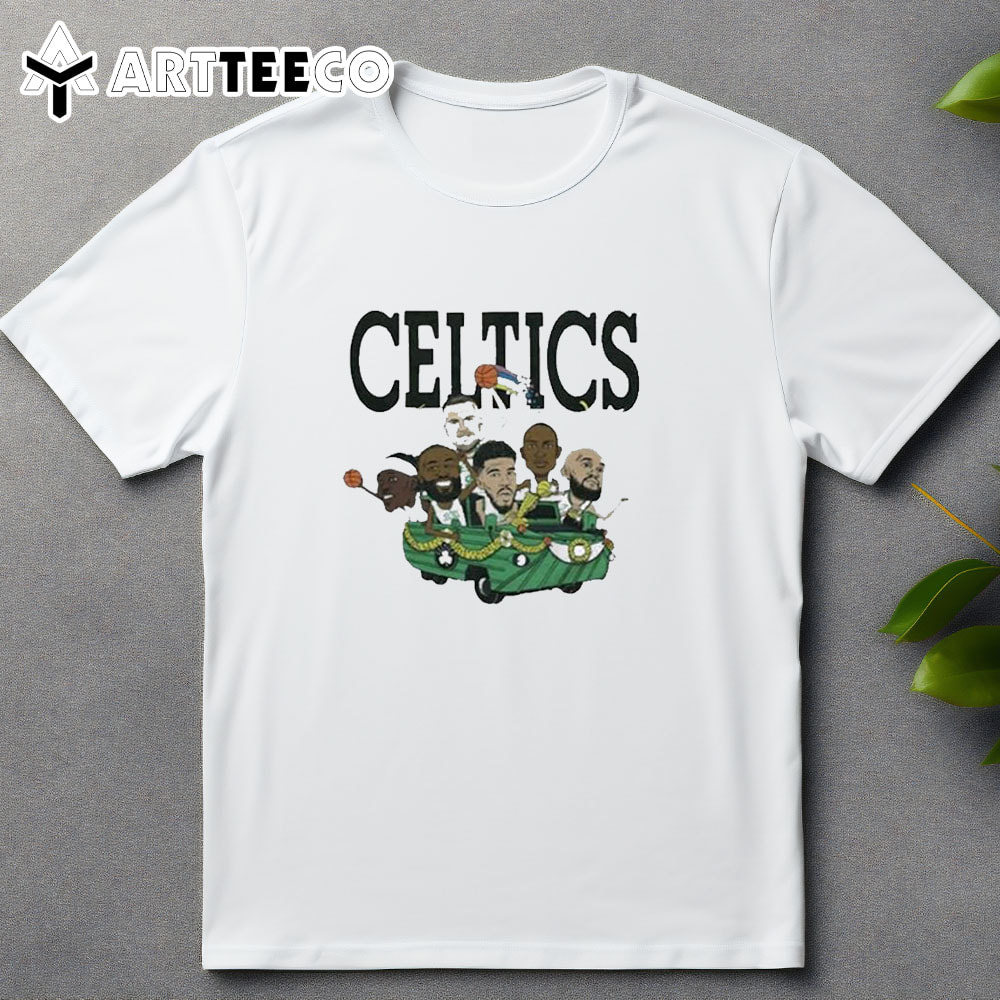 Boston Celtics Six Pack 2024 Caricature T Shirt