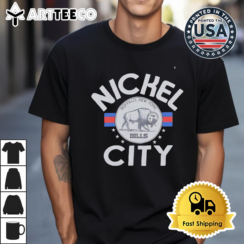 Buffalo Bills Nickel city Retro T Shirt 1