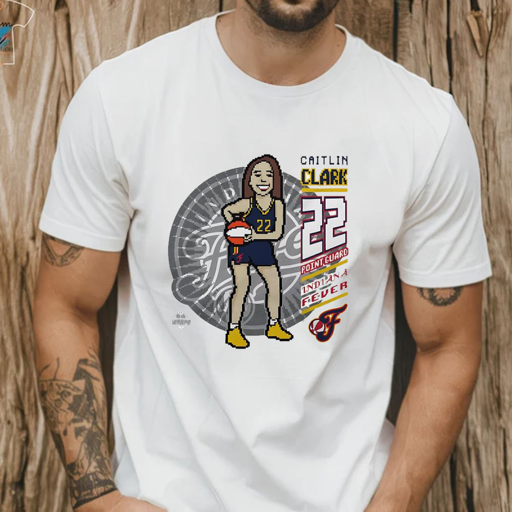 Caitlin Clark 22 Point Guard Wnba Indiana Fever Player Pixel T Shirt