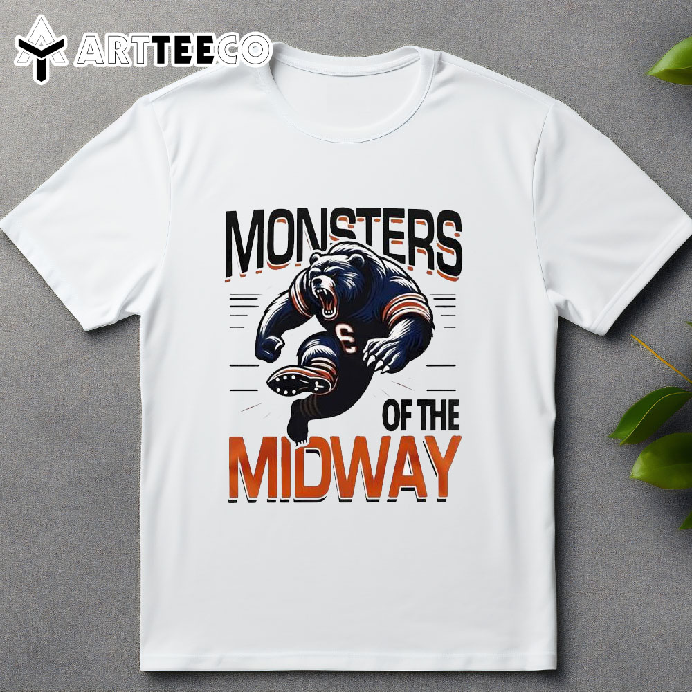 Chicago Pride Chicago Bears Monsters Of The Midway 2024 T Shirt