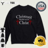 Christmas Begins With Christ Xmas Day Christian Religious Retro T Shirt 4