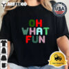 Christmas Oh What Fun Christmas Retro T Shirt 2